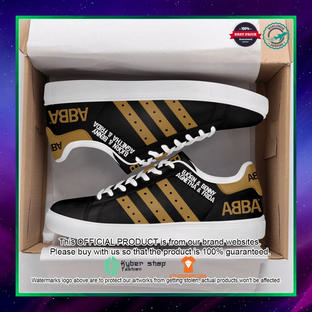 ABBA schwarz braun STSM Low Top Sneakers