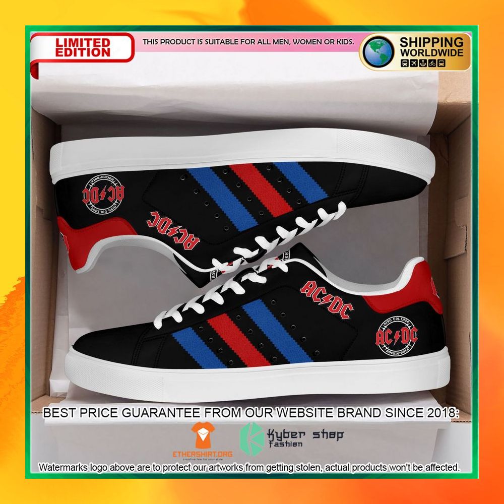 ACDC – Schwarze STSM-Low-Top-Sneaker