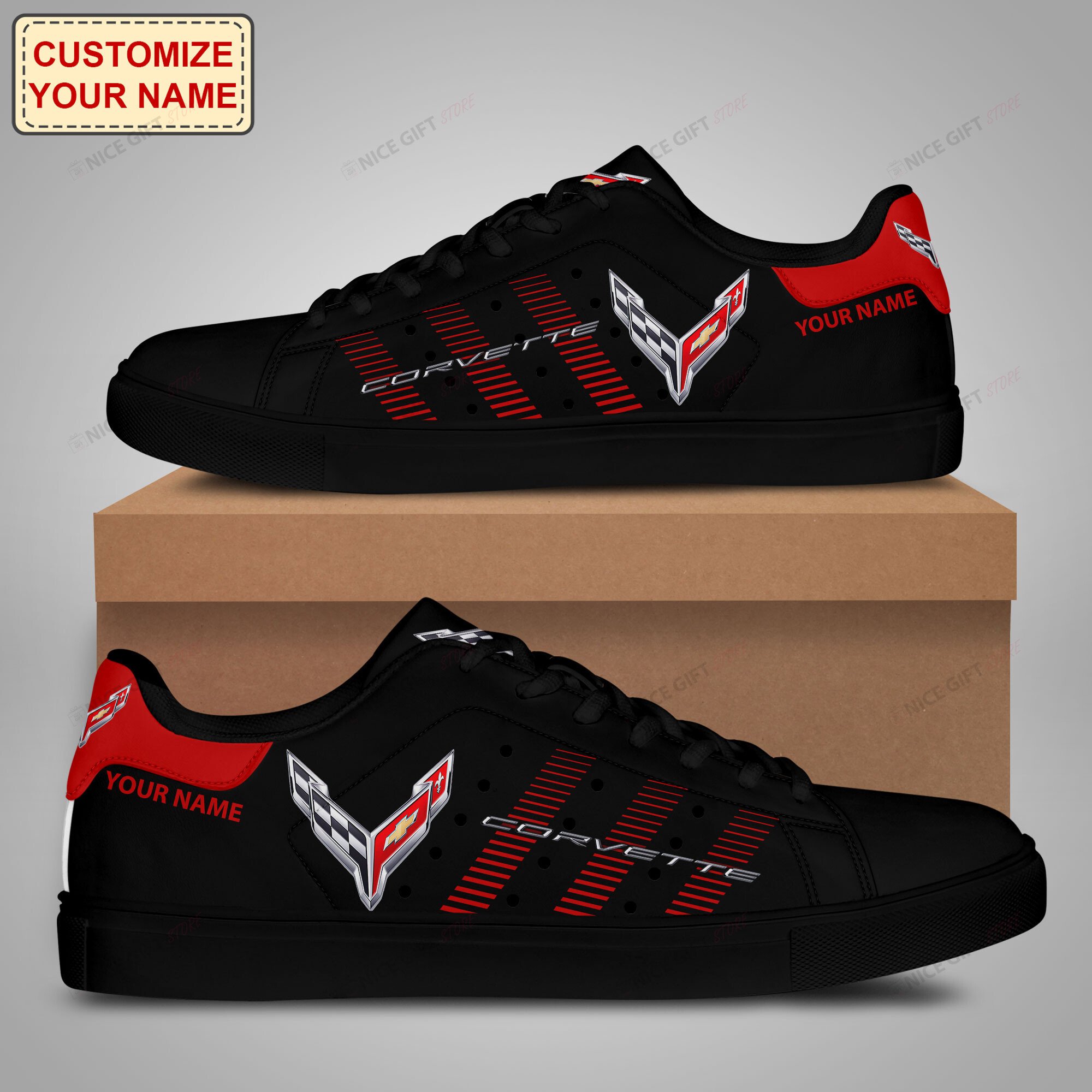 Chevrolet Corvette (Ihr Name) STSM Schuhe SKS-W5F8