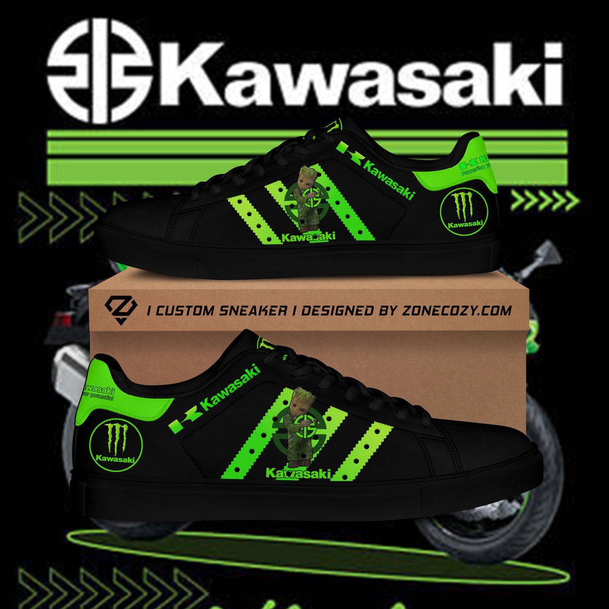 Kawasaki Gr Custom Low Top Schuhe Q121002
