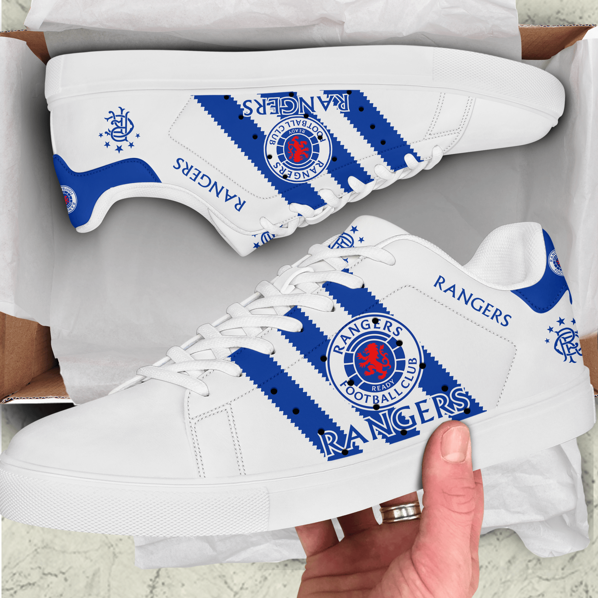 Rangers FC Custom Low Top Schuhe S161003 Rangers FC Custom Low Top Schuhe S161003