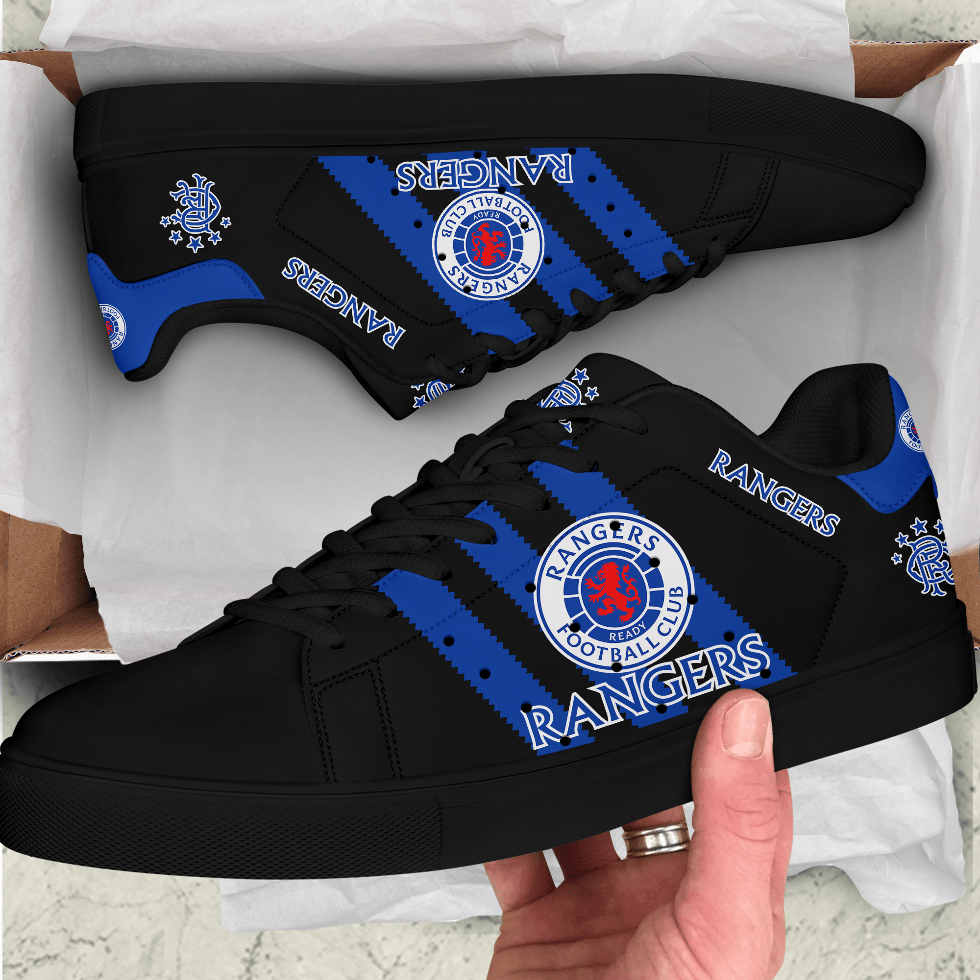 Rangers FC Custom Low Top Schuhe S161003 Rangers FC Custom Low Top Schuhe S161003