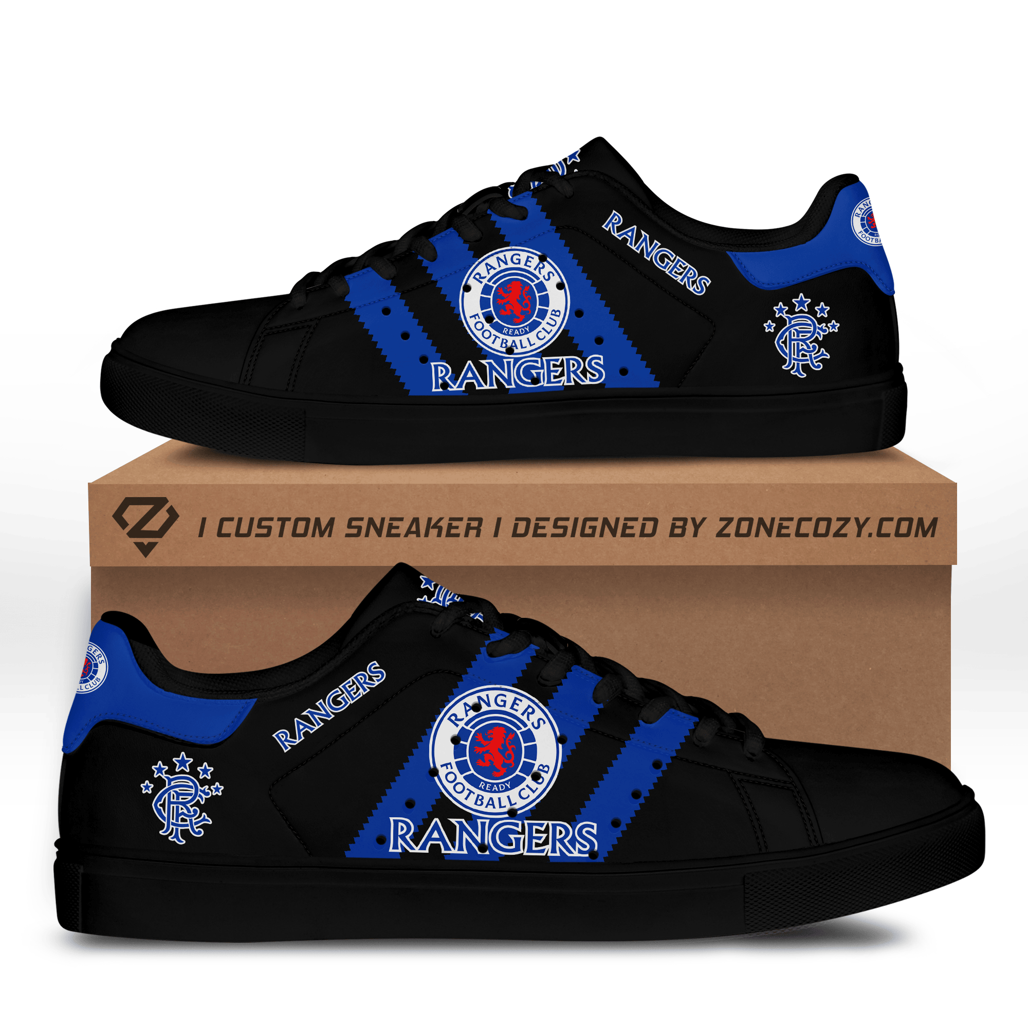 Rangers FC Custom Low Top Schuhe S161003 Rangers FC Custom Low Top Schuhe S161003