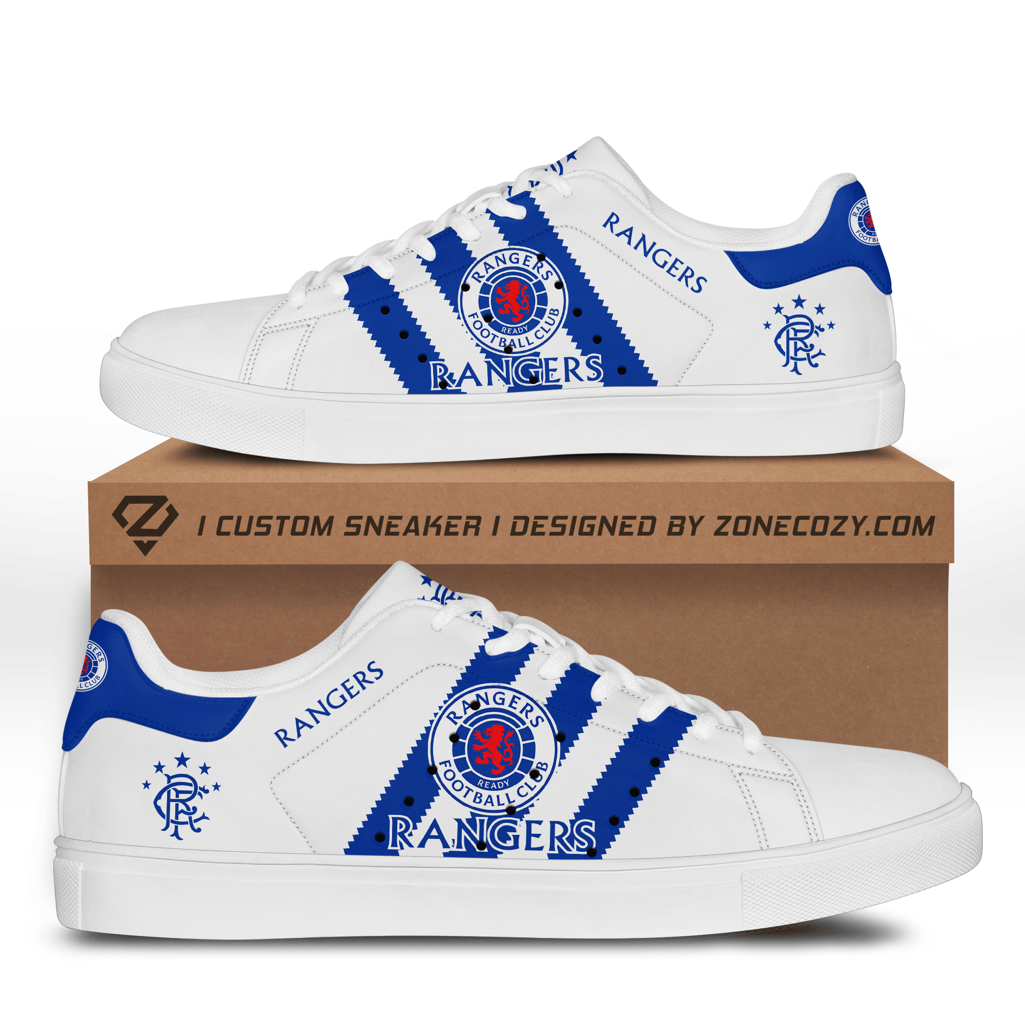 Rangers FC Custom Low Top Schuhe S161003 Rangers FC Custom Low Top Schuhe S161003
