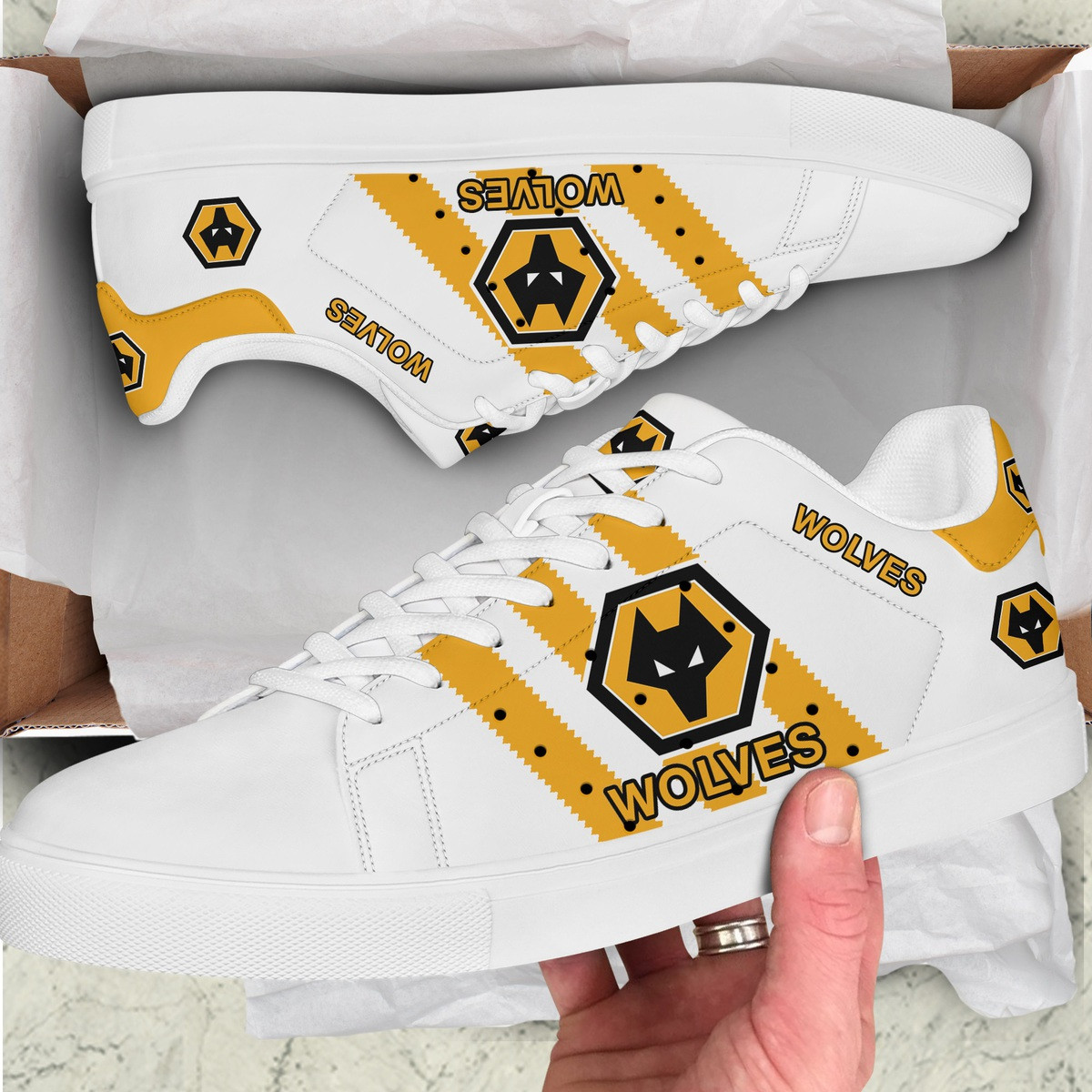Wolverhampton Wanderers Custom Low Top Schuhe S040901 Wolverhampton Wanderers Custom Low Top Schuhe S040901